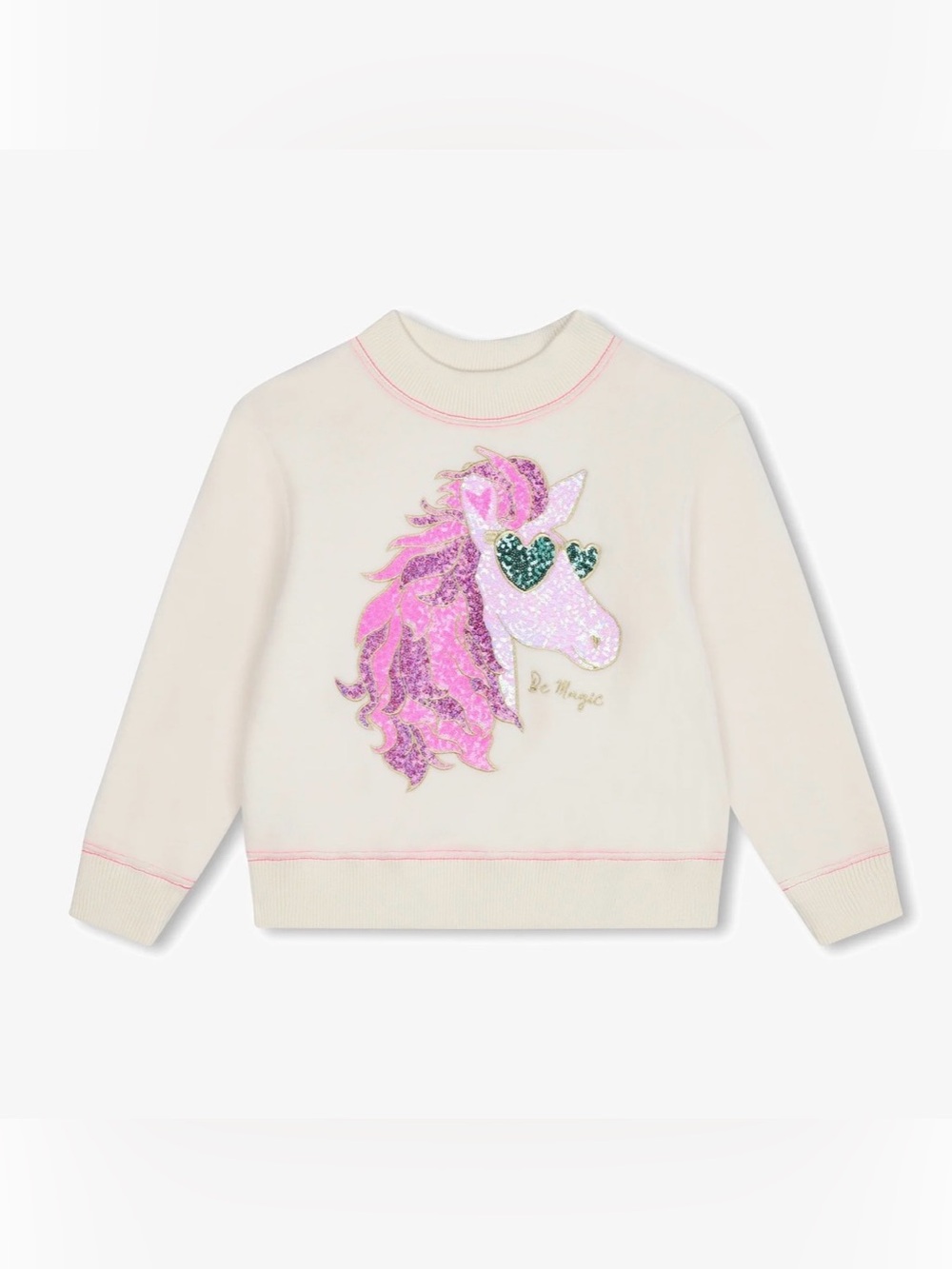 GUC Billieblush Pegasus “Be Magic” Sweatshirt in Beige Sz 5